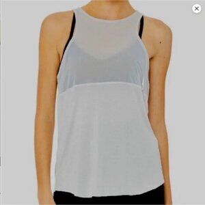 NWT Alo Yoga Mesh Tank Top in Gray